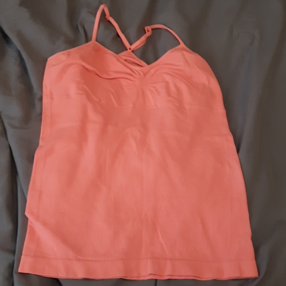 Peach tank top/under shirt.